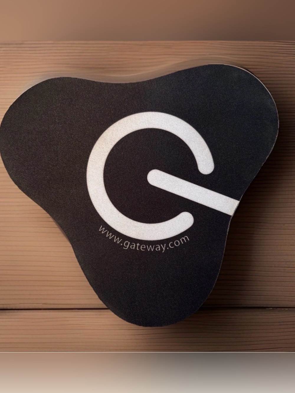 Vintage Gateway Black Mouse Pad Rare (www.gateway.com) with Power Button Design